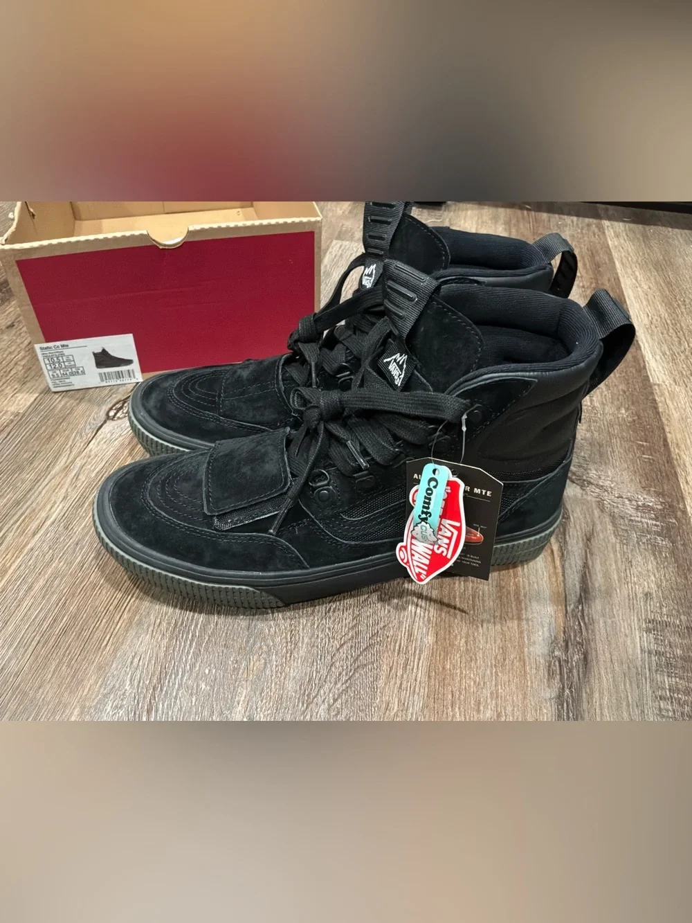 VNDS 2021 Vans STATIC Comfycush MTE WATER RESISTANT Black Gray Men’s Sz 10.5